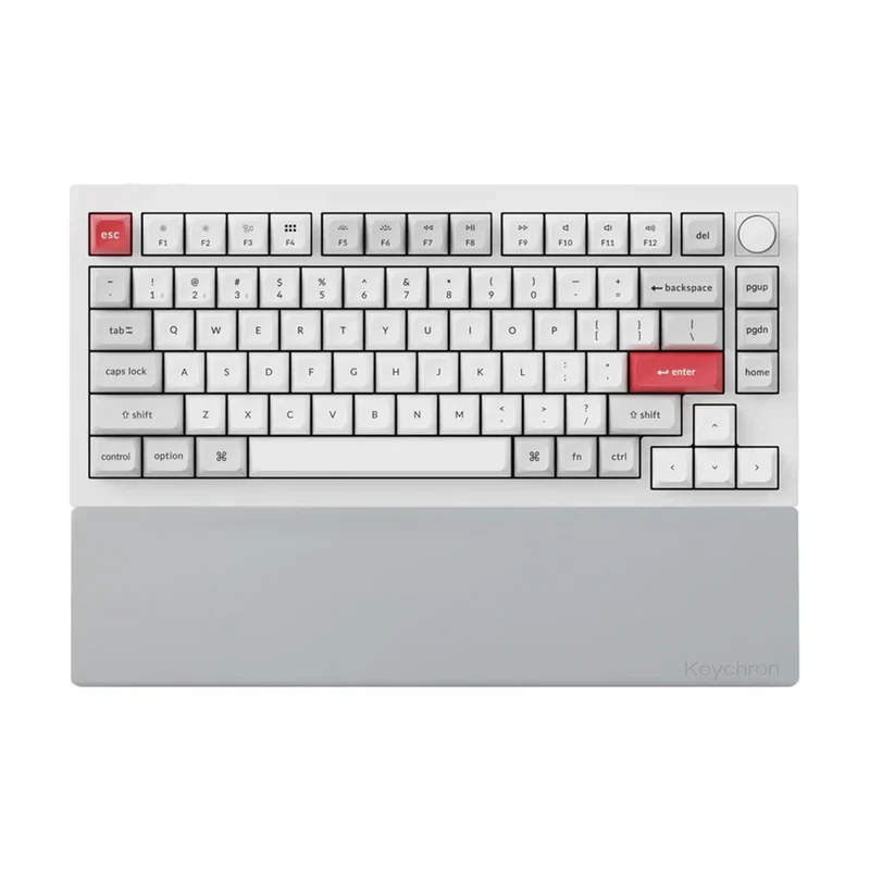 Keychron Silicone Palm Rest V1/V2/Q2/Q9/Q1 PRO/Q2 PRO Gray