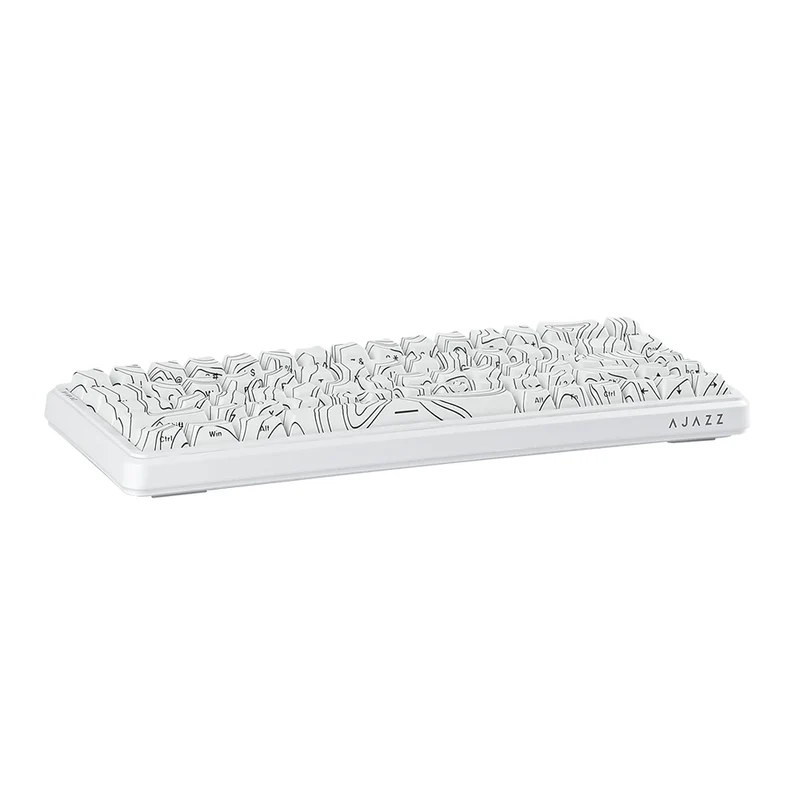 Ajazz AK680 MAX Magnetic ANSI US White Side-Printed