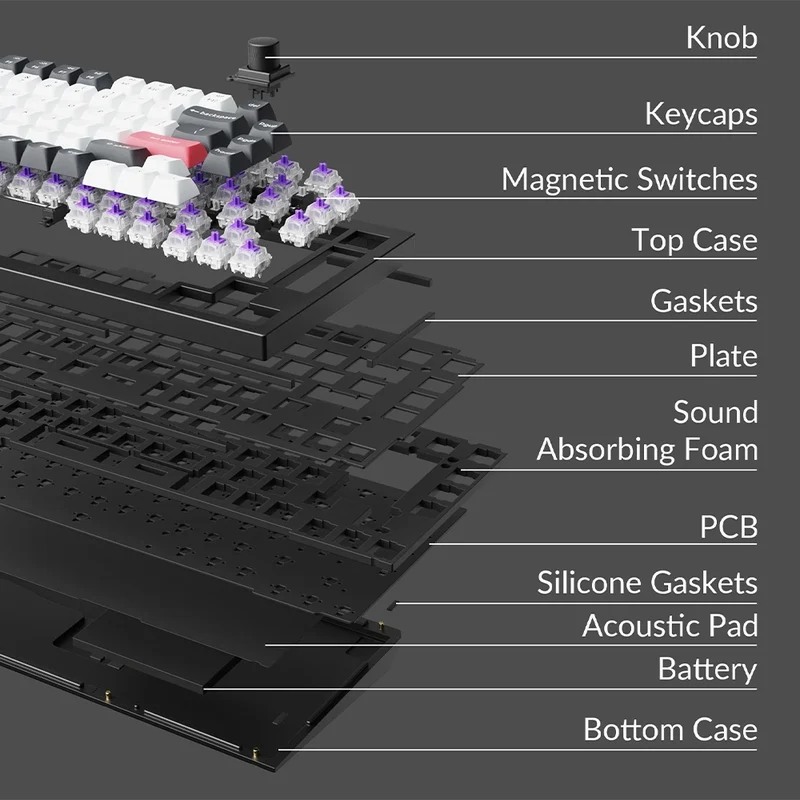 Keychron Q1 HE Wireless ISO FR Black