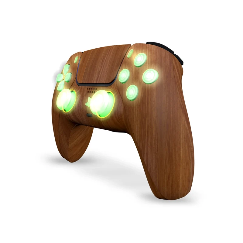 Draw My Pad PS5 Paddles Woody Wood Leds