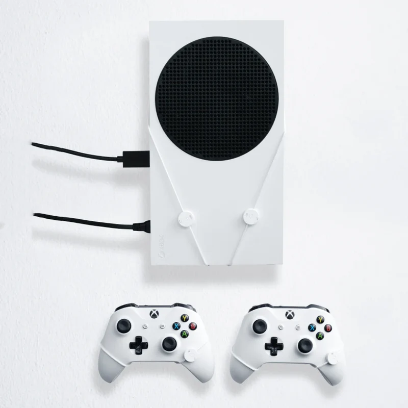 FLOATING GRIP Wall Mount Xbox Series S Black + 2 Controllers