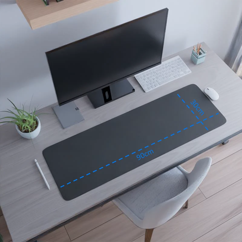Tapis de souris XXL Noir et blanc – facettes