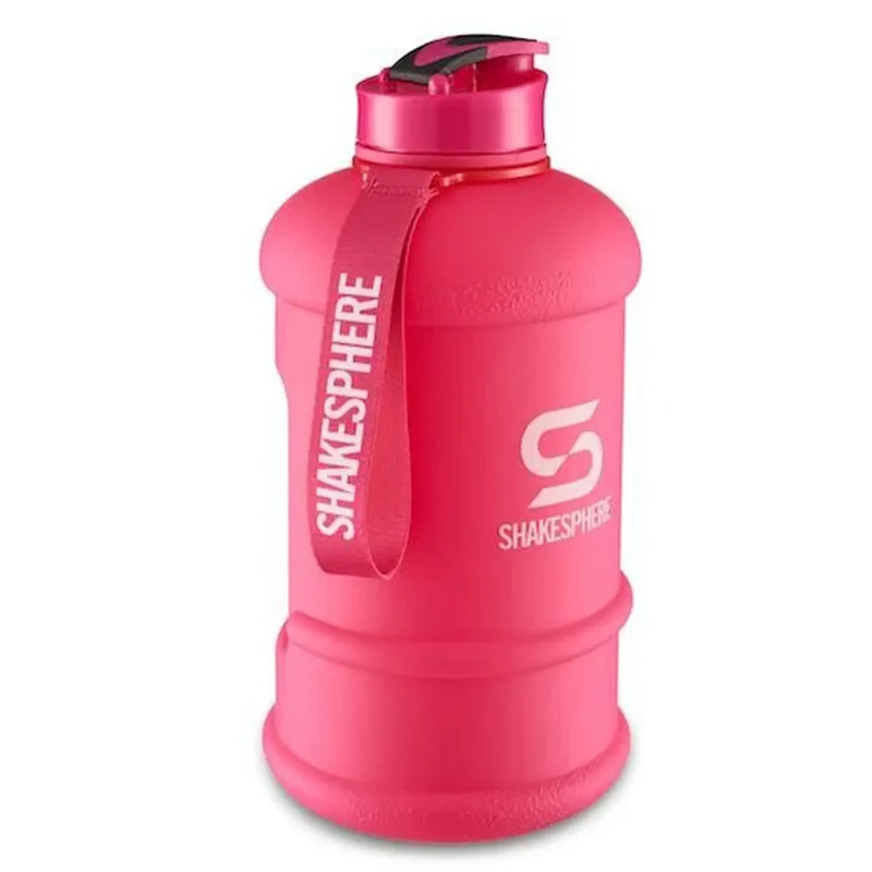 ShakeSphere Bottle 1.3l Pink Matte Logo White