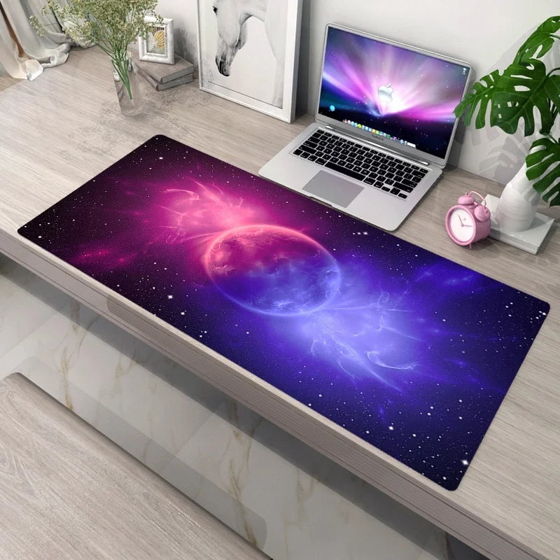 Tapis de souris XXL Planète – rose et violet