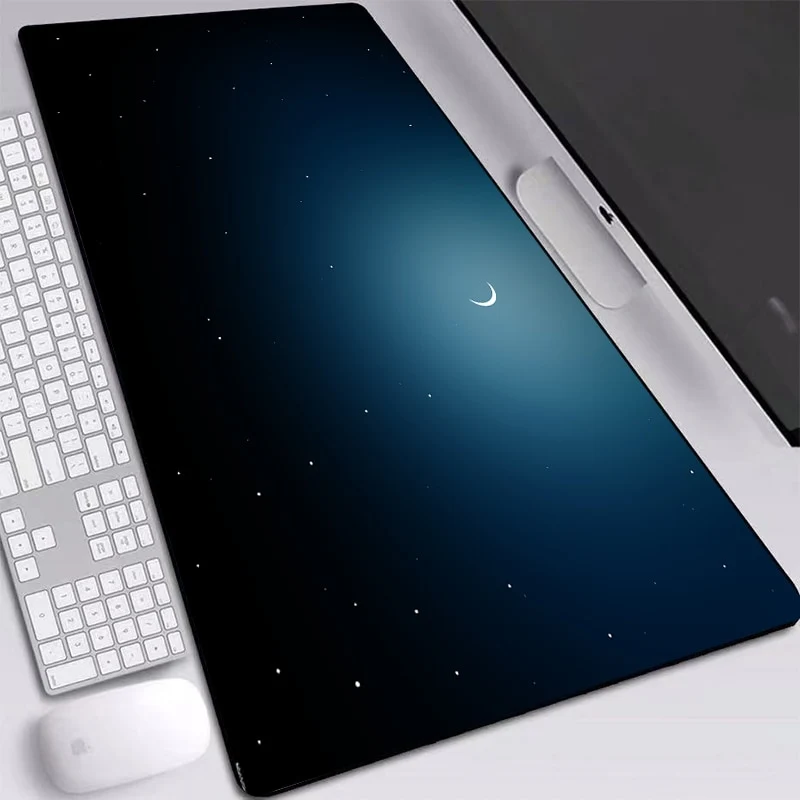 Tapis de souris XXL Lune – ciel bleu nuit
