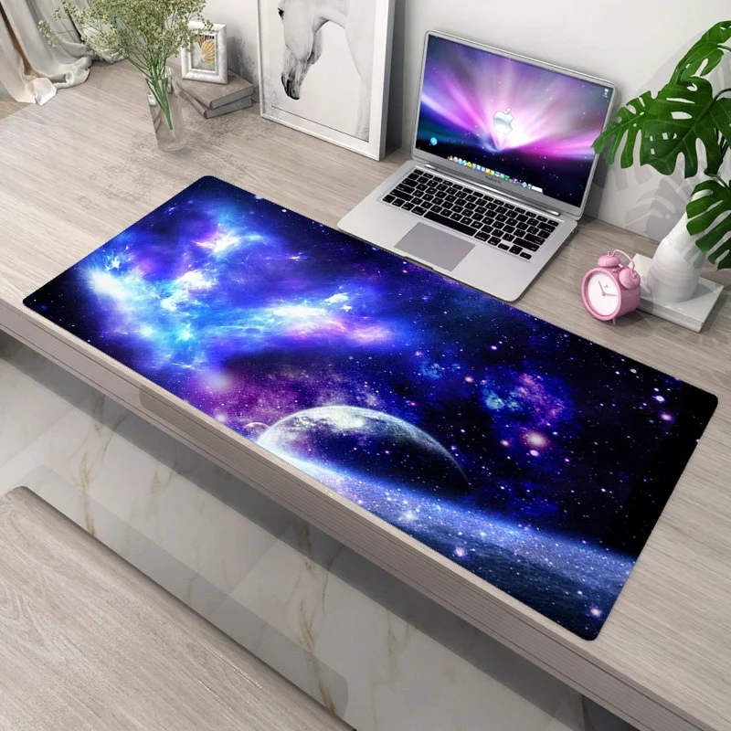 Tapis de souris XXL Exoplanètes – espace bleu