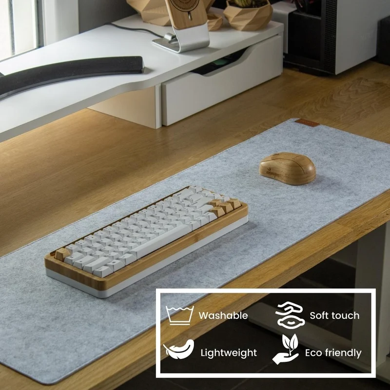 Tapis de souris XXL - Gris clair