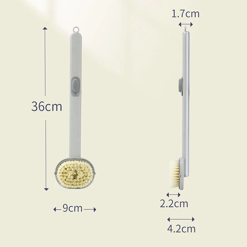 Brosse de massage et bain à manche long