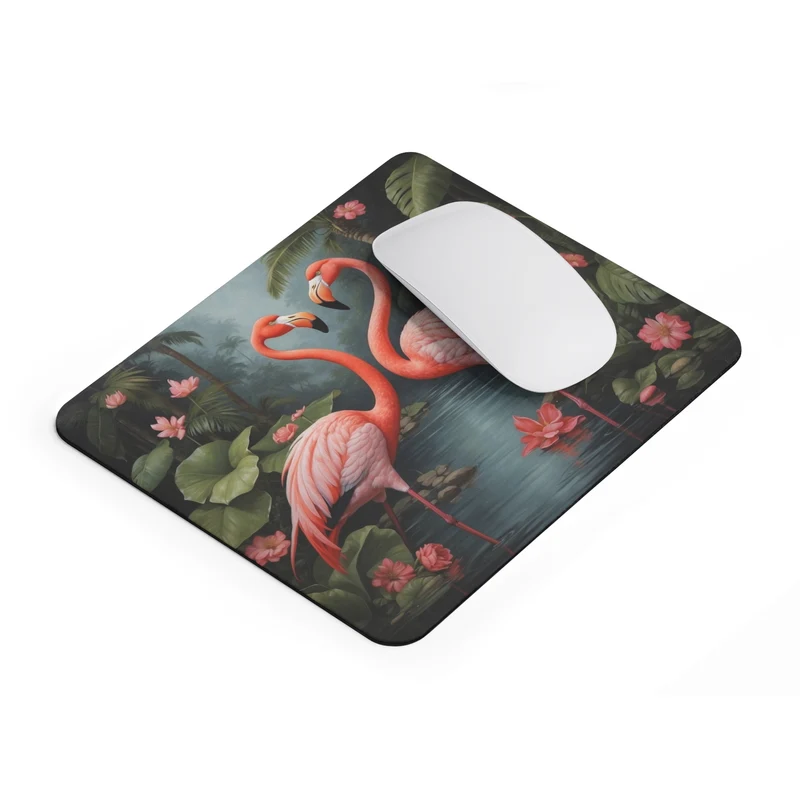 Tapis de souris Flamant rose – duo tropical
