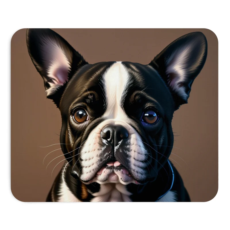 Tapis de souris Bouledogue français – portrait