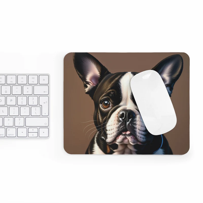 Tapis de souris Bouledogue français – portrait