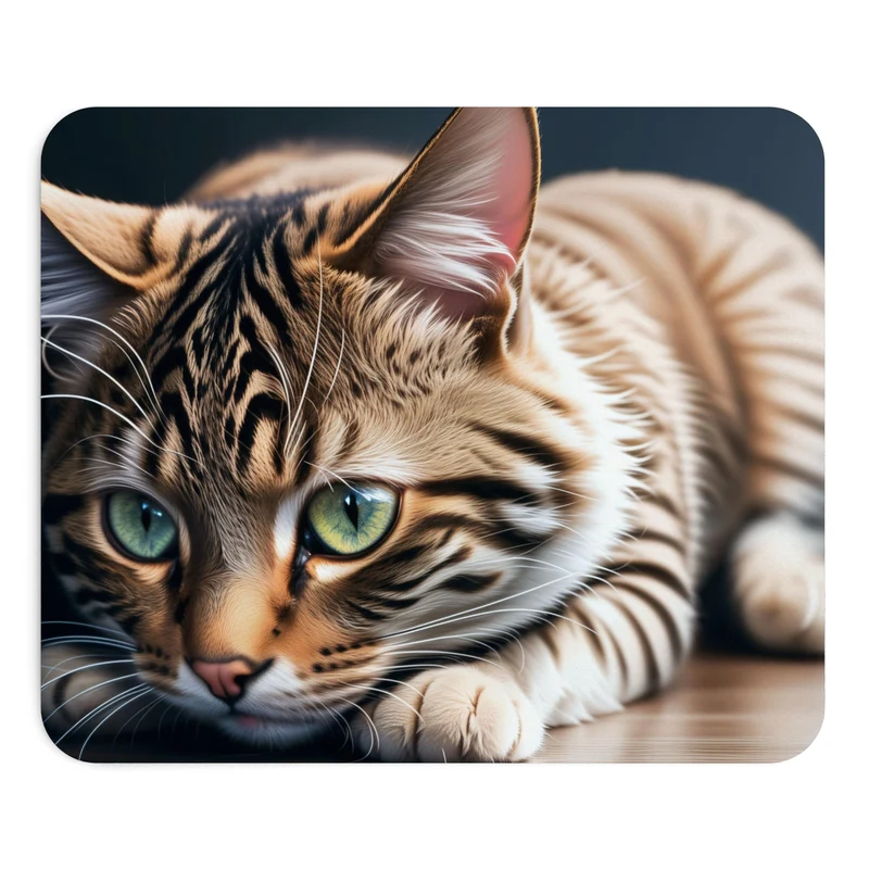 Tapis de souris Chat – portrait tigré