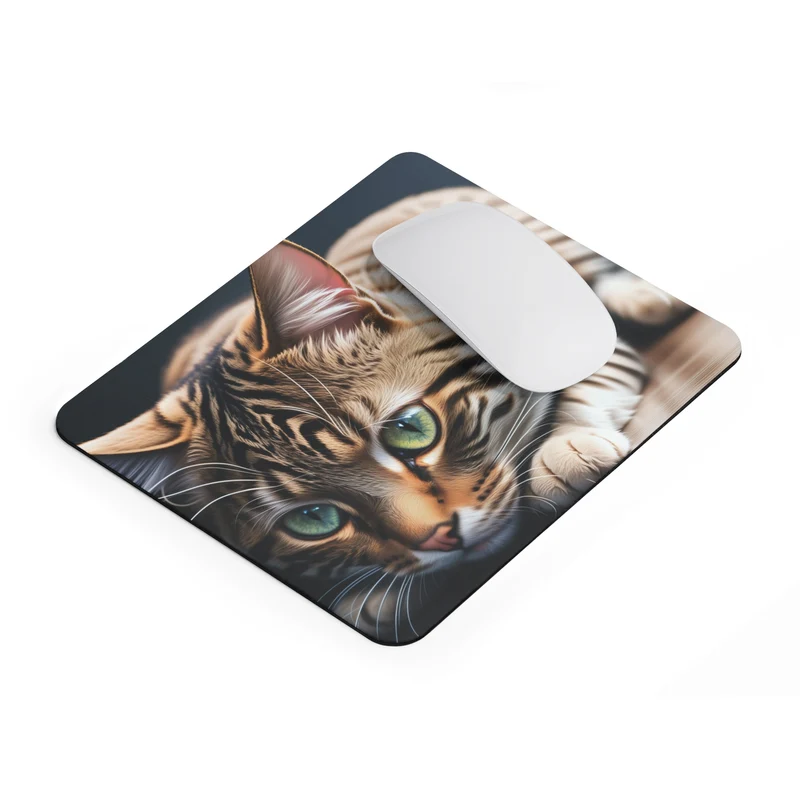 Tapis de souris Chat – portrait tigré