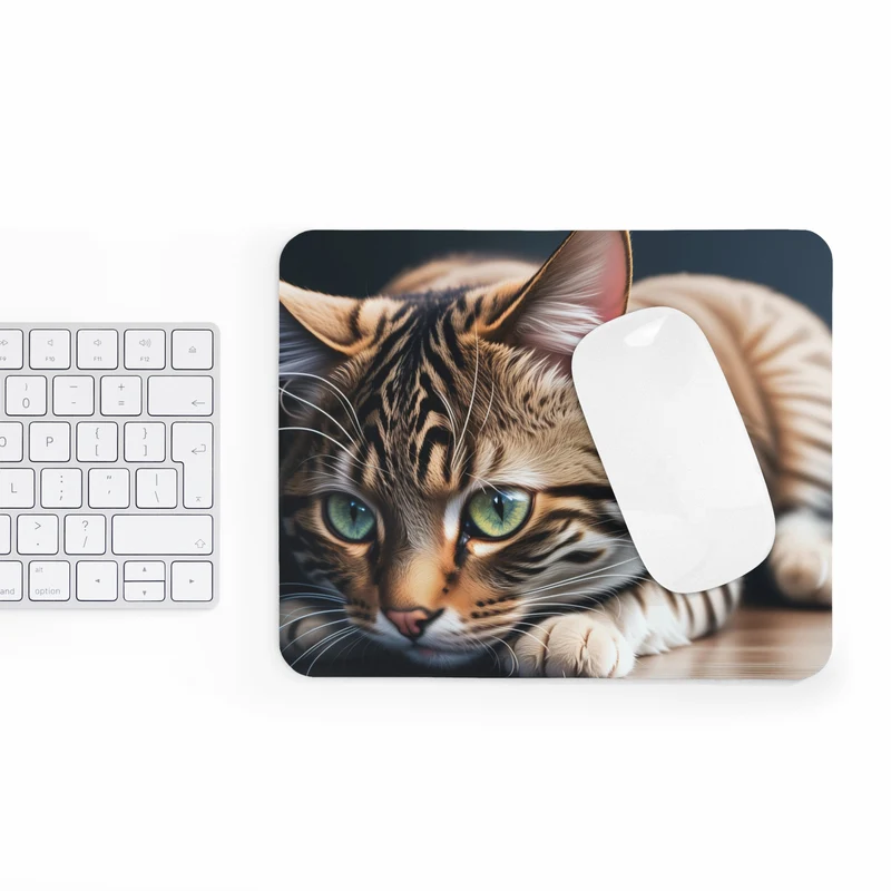 Tapis de souris Chat – portrait tigré