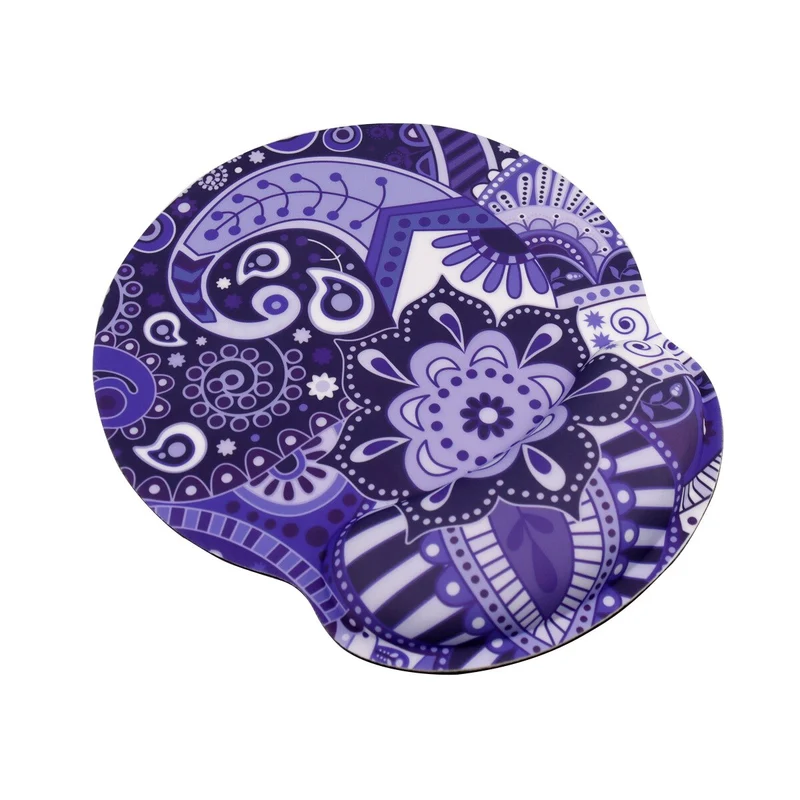 Tapis de souris repose-poignet – motifs violets