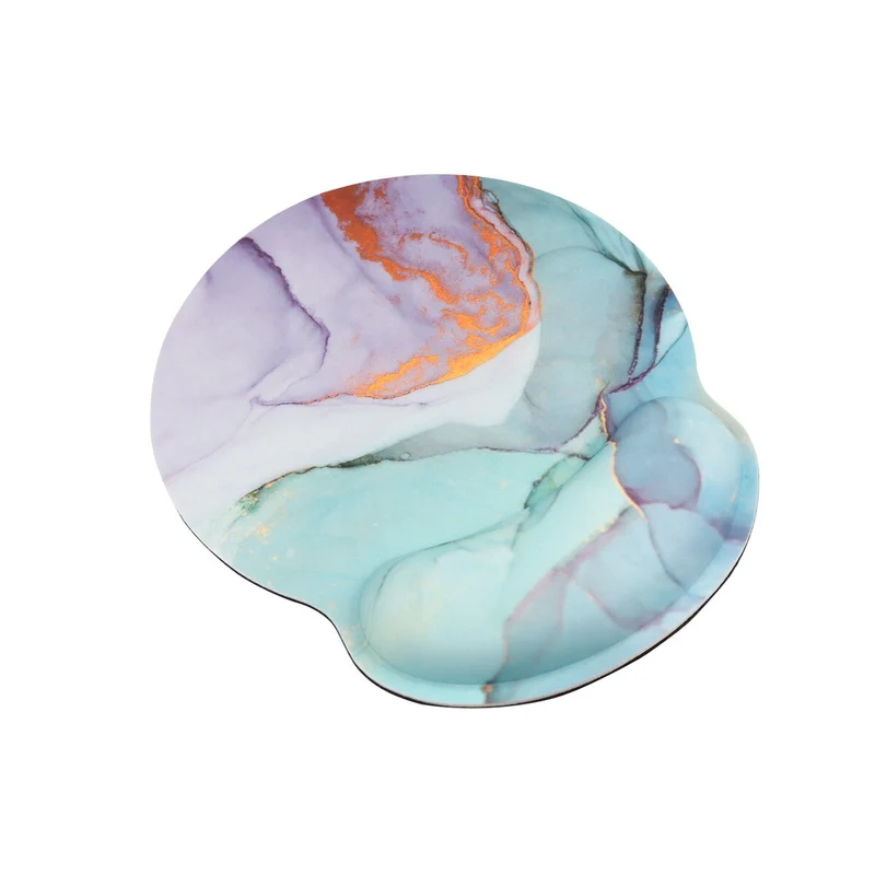 Tapis de souris repose-poignet – marbré pastel