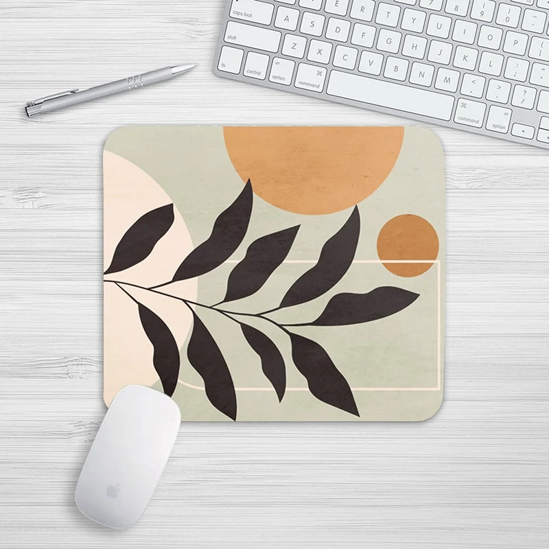 Tapis de souris Décor – feuillage beige
