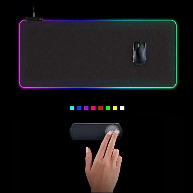 Tapis de souris RGB XXL – triangles multicolores