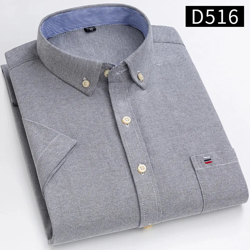 Chemises à manches courtes pour hommes - 100% coton