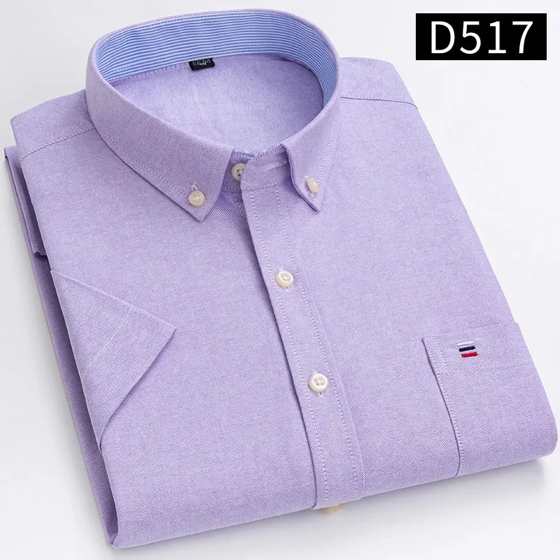 Chemises à manches courtes pour hommes - 100% coton