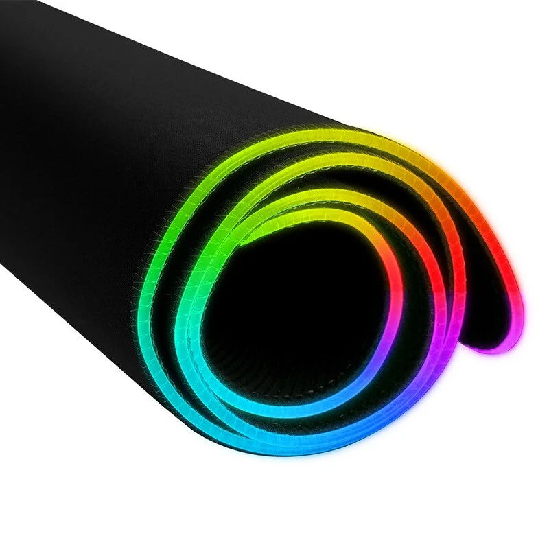 Tapis de souris RGB XXL – flammes colorées