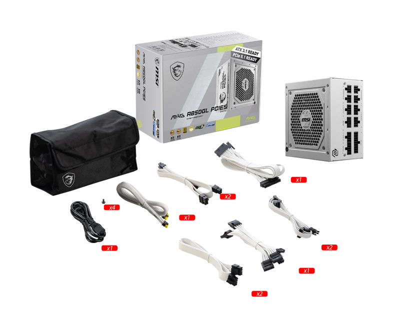 MSI MAG A850GL PCIE5 WHITE