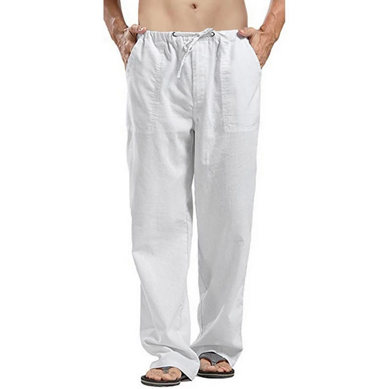 Pantalon en Lin Multipoche