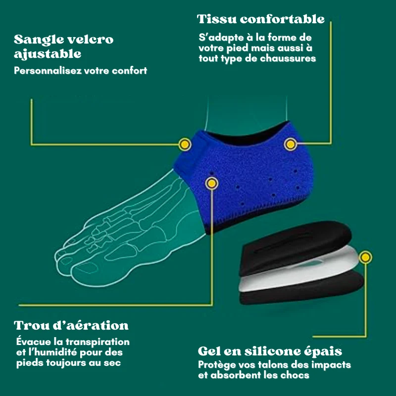 Semelles Protèges-Talons en silicone