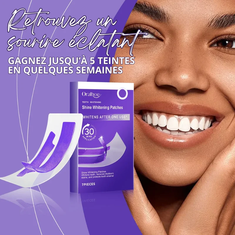 14x Bandes de Blanchiment Dentaire au Gel Violet - EXPRESS' 30min
