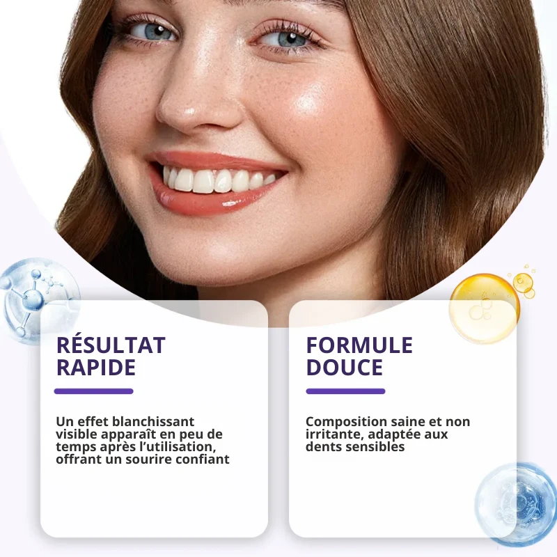 14x Bandes de Blanchiment Dentaire au Gel Violet - EXPRESS' 30min