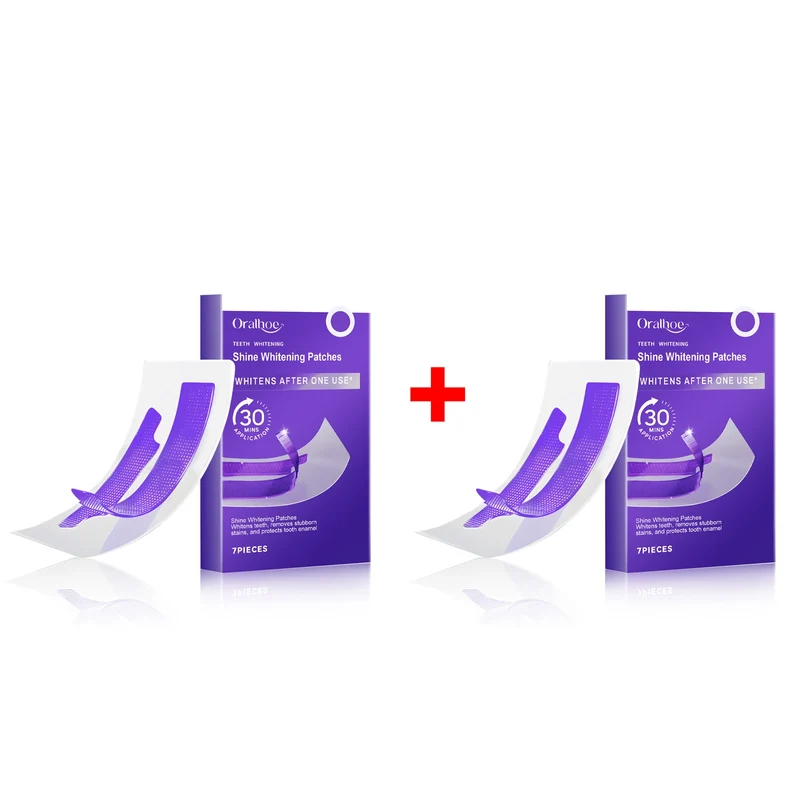 14x Bandes de Blanchiment Dentaire au Gel Violet - EXPRESS' 30min