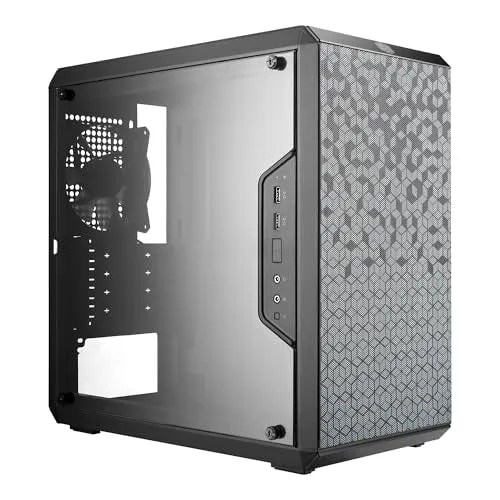 Cooler Master Q300L V1 Micro-ATX PC Case, High Airflow, Transparent Panel
