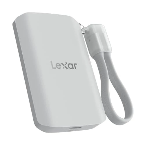 Lexar 2TB ES5 Magnetic External SSD, Up to 2000MB/s, Compatible w/MagSafe, USB-C Smartphones, iPhone 15/16 or Above, PC, Mac, Supports Apple ProRes & Samsung Pro Video, Silver (LES5XXX002T-RNWNU)
