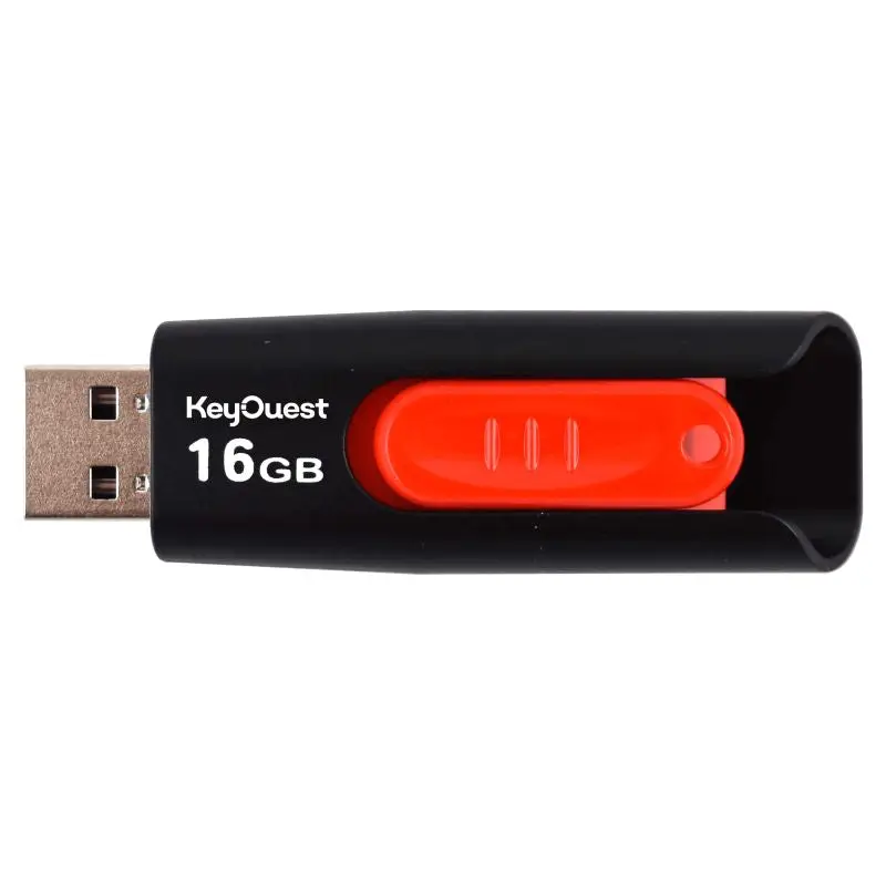 Key Ouest Clé Usb 16Go Keyslide Noir Rouge