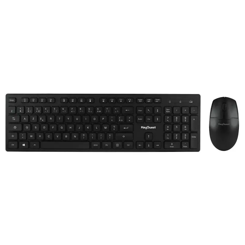 Key Ouest Clavier + Souris Sans Fil Office Noir