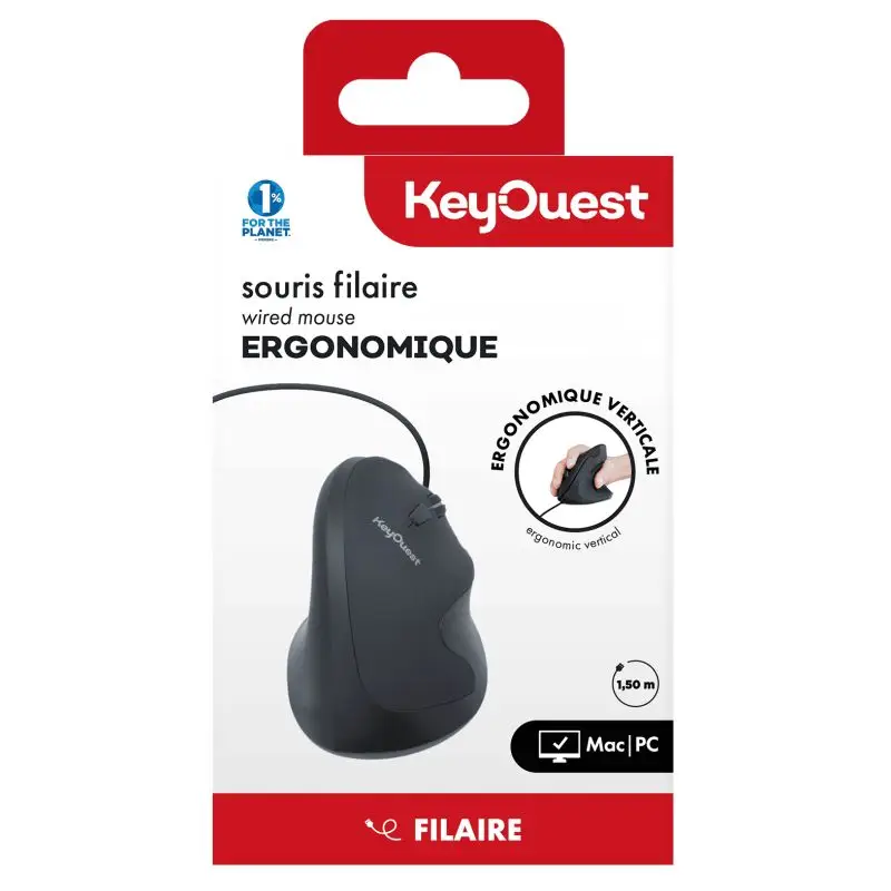 Key Ouest Souris Ergo Confort Filaire
