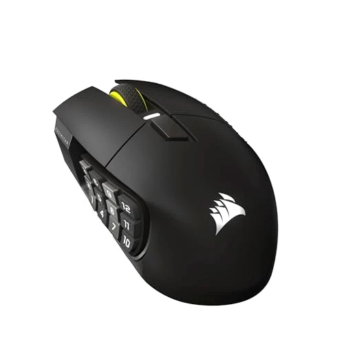 Corsair Scimitar Elite Wireless SE MMO MOBA PC Gaming Mouse – Black