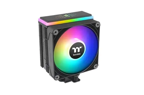 Thermaltake ASTRIA 200 ARGB CPU Cooler, Compatible with Latest Intel LGA 1851/1700 and AMD AM5 CPU, Single Tower, 210W TDP Cooling Power, CL-P119-AL12SW-A