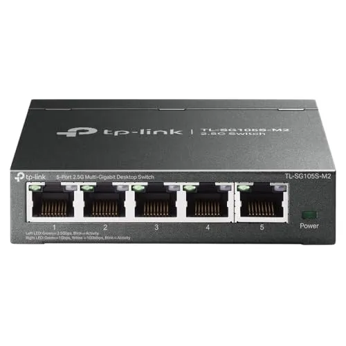 TP-Link TL-SG105S-M2, 5 Port Multi-Gigabit 2.5G Unmanaged Ethernet Switch