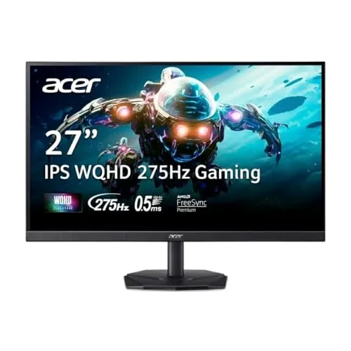 Acer Nitro 27in QHD 2560x1440 IPS 275Hz Gaming Monitor KG271U Z2bmiipx