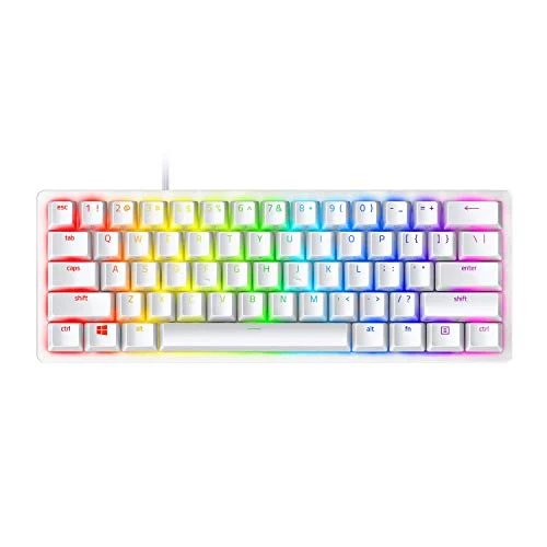 Razer Huntsman Mini 60% Gaming Keyboard, Linear Optical Switches, White