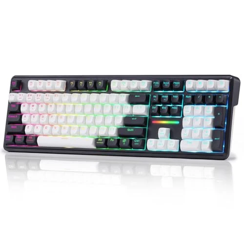 Redragon K745 PRO Wireless 108-Key Gasket RGB Gaming Keyboard, 4 Hotkeys
