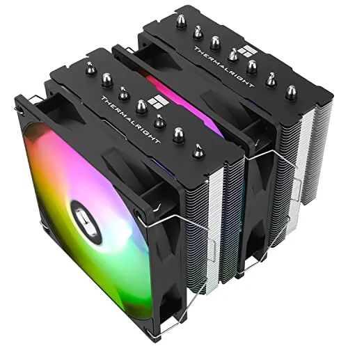 Thermalright PS120SE ARGB CPU Air Cooler, 7 Heat Pipes CPU Cooler,Dual 120mm TL-C12B-S V2 PWM Fan, AGHP 4.0 Technology, S-FDB Bearing, for AMD AM4 AM5/Intel 1700/1150/1151/1200/1851, PC Cooler
