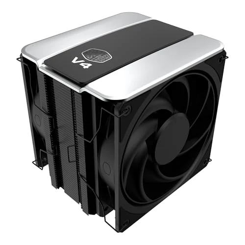 Cooler Master V4 Alpha 3DHP CPU Air Cooler, Single-Tower, Dual PWM Fans