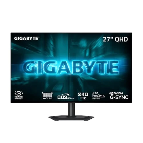 GIGABYTE GO27Q24G 27" W-OLED 240Hz QHD Gaming Monitor