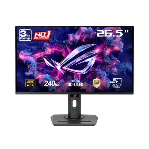 ASUS ROG XG27UCDMG 27 Inch 4K 240Hz Tandem QD-OLED G-SYNC Gaming Monitor
