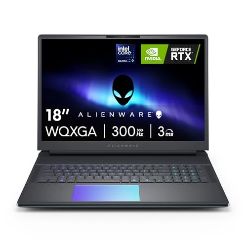 Alienware 18 Area-51 Gaming Laptop AA18250-18.0" WQXGA 300Hz 3ms Display, Intel Core Ultra 9 275HX, NVIDIA GeForce RTX 5080, 32GB 2x16GB DDR5, 2TB SSD, 2MP FHD IR Camera, Windows 11 Home