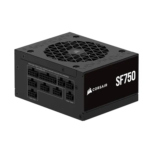 CORSAIR SF750 (2024) Fully Modular SFX Low Noise 80 Plus Platinum Power Supply – ATX 3.1 Compliant – PCIe 5.1 Ready – Small Form Factor – SFX-to-ATX Bracket Included – Black