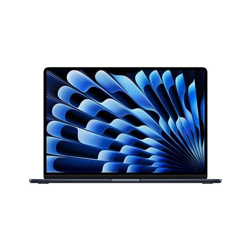 Apple 2025 MacBook Air 15-inch Laptop with M4 chip: Built for Apple Intelligence, 15.3-inch Liquid Retina Display, 16GB Unified Memory, 256GB SSD Storage, 12MP Center Stage Camera, Touch ID; Midnight