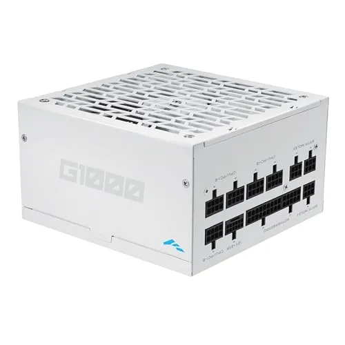 SAMA G1000 1000W Fully Modular Power Supply – 80 Plus Gold & Cybenetics Platinum Efficiency | ATX 3.1 & PCIe 5.1 Ready | 12V-2x6 GPU Power, Japanese Capacitor | RTX50 Series Ready - White